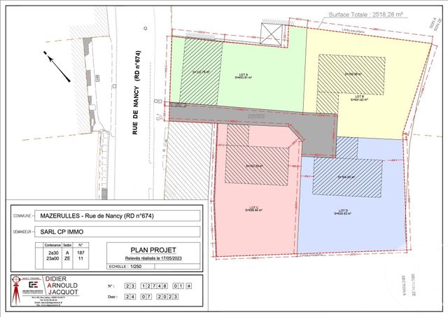 terrain à vendre - 620.0 m2 - MAZERULLES - 54 - LORRAINE - Century 21 Les Portes D'Or